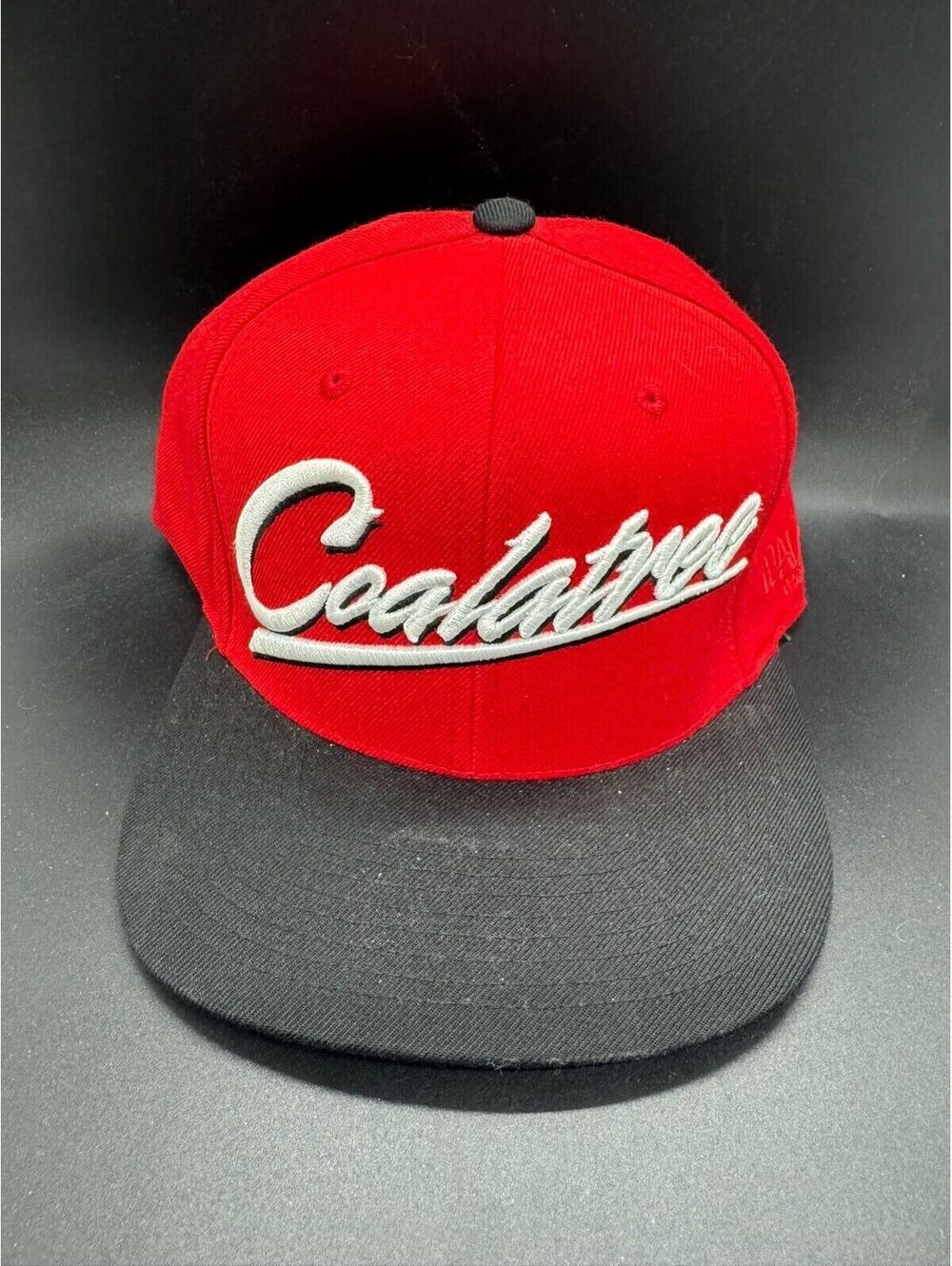 Coalatree Logo Red Black White Mitchell & Ness Snapback Hat